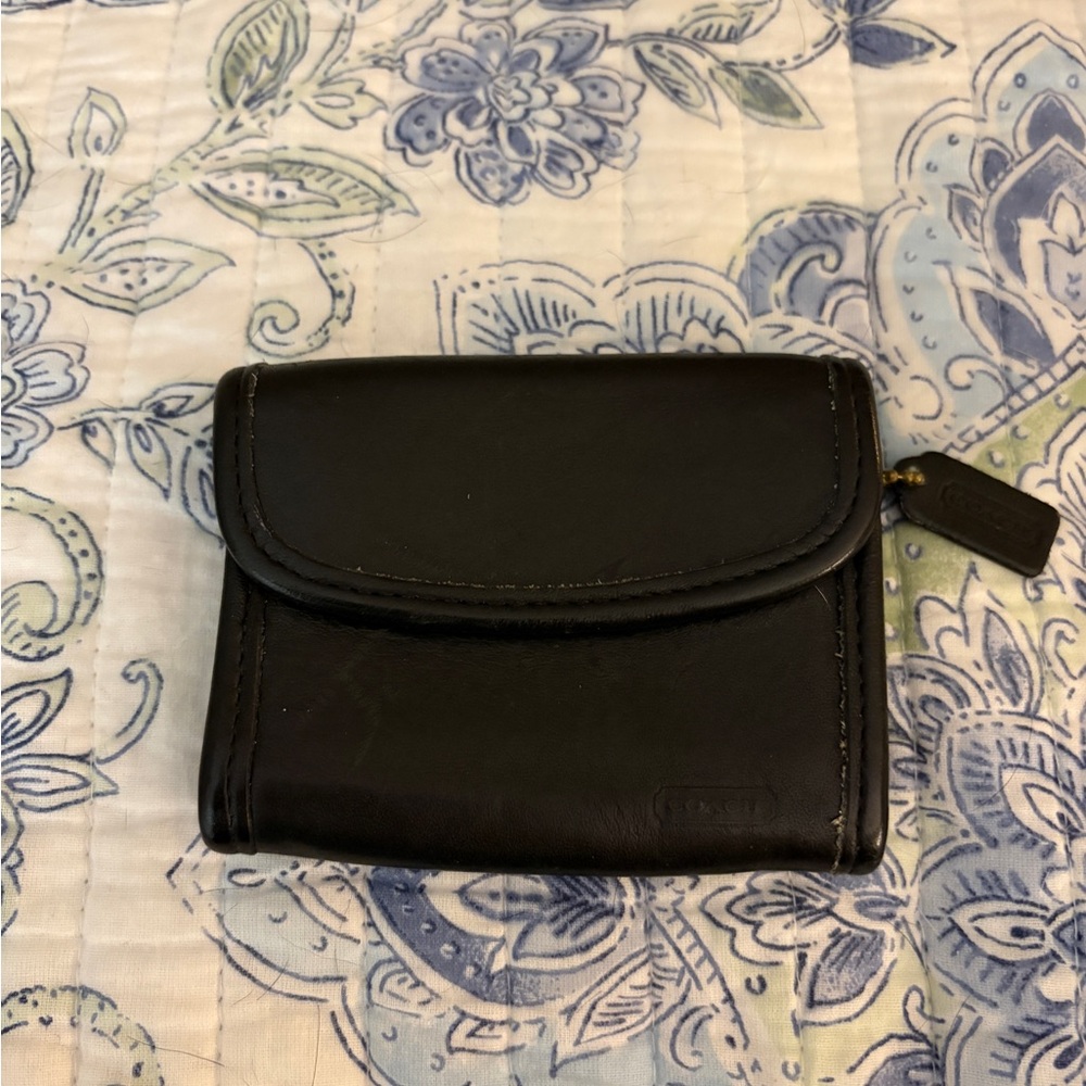 Coach Black Leather Wallet